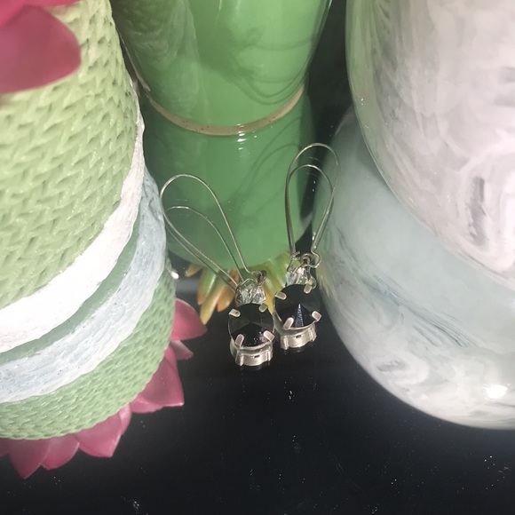 Sabika Inspired Earrings- Jet Black - Picture 3 of 3